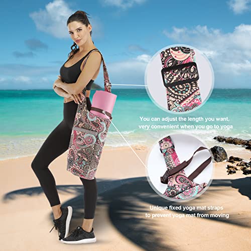 Mookis Adjustable Yoga Mat Bag with Pockets