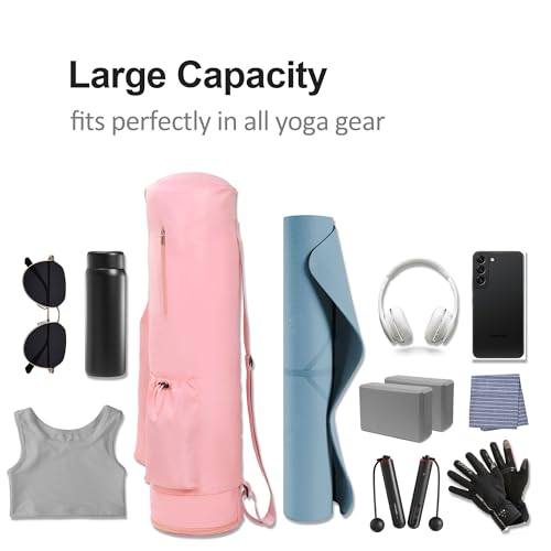 HOMBYS Yoga Mat Carrier Bag with Adjustable Strap