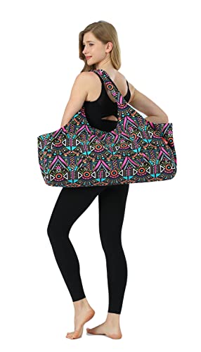 Large Aozora Yoga Mat Bag with Pockets