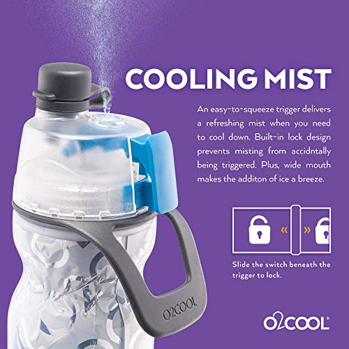 O2COOL 20oz Mist 'N Sip Water Bottle
