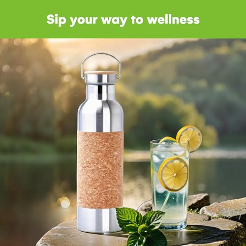 SteadyDoggie 25oz Insulated Yoga Water Bottle