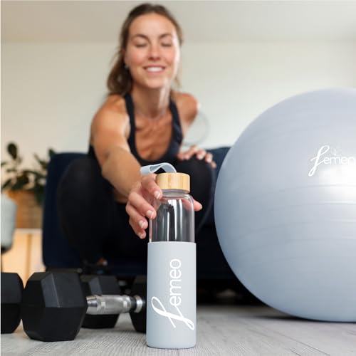 Femeo® Eco-Friendly 18oz Glass Water Bottle