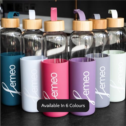 Femeo® Eco-Friendly 18oz Glass Water Bottle
