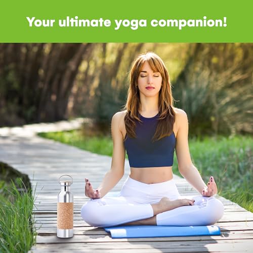 SteadyDoggie 25oz Insulated Yoga Water Bottle