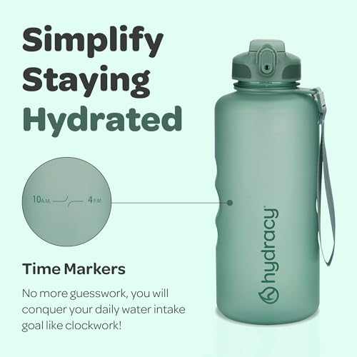 Hydracy 2L BPA-Free Water Bottle for Yoga