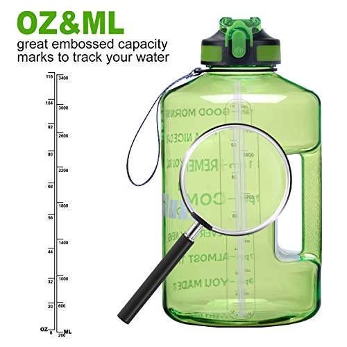 BPA Free 128oz Sports Water Bottle with Straw