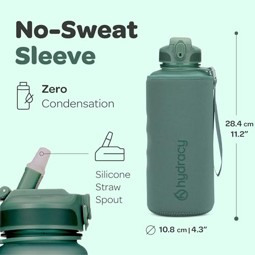 Hydracy 2L BPA-Free Water Bottle for Yoga