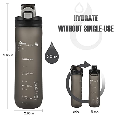 Leak-Proof 20 Oz BPA-Free Yoga Water Bottle