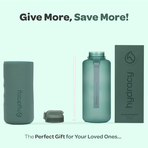 Hydracy 2L BPA-Free Water Bottle for Yoga