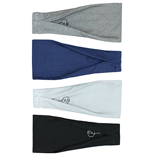 Maven Thread Women's No-Slip Yoga Headband 4-Pack