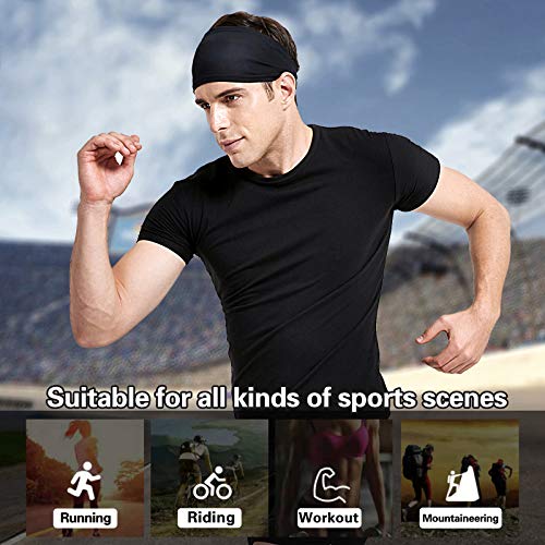 Mens Sports Headband Set for Yoga & Fitness