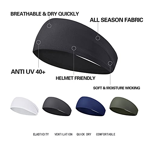 Mens Sports Headband Set for Yoga & Fitness