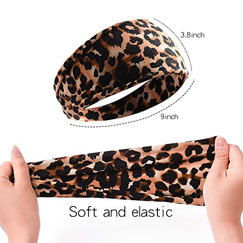 Boho Printed Non-Slip Yoga Headbands - 12 Pack