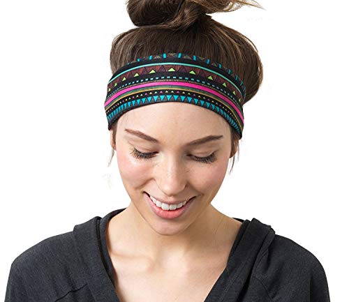Tribal Black Yoga Headbands for Women/Men