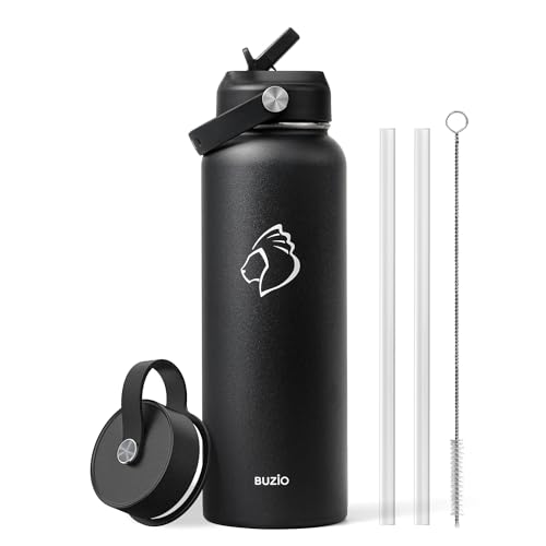 BUZIO Stainless Steel Yoga Water Bottle Set