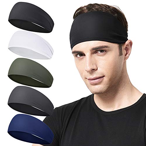 Mens Sports Headband Set for Yoga & Fitness
