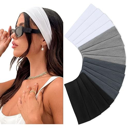 16 Pack Non-Slip Soft Yoga Headbands for Women