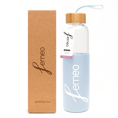 Femeo® Eco-Friendly 18oz Glass Water Bottle
