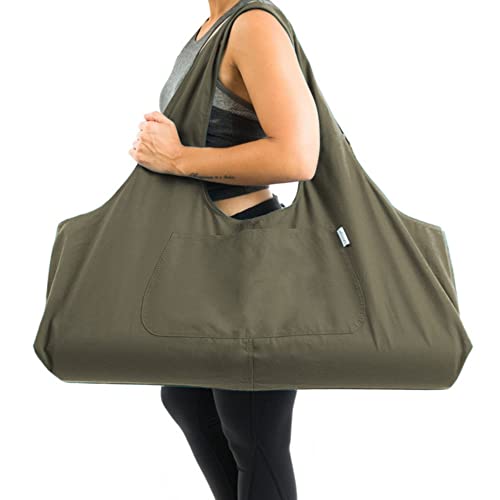 YogiiiTotePRO Yoga Mat Bag - Olivine Green