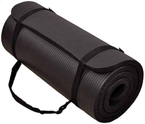 Extra Thick High-Density Yoga Mat with Strap