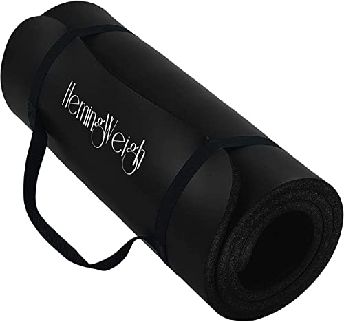 Extra Thick Non-Slip Yoga Mat - Black