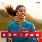 Relix Sports Moisture-Wicking Headband Set of 5