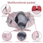 Pink Yoga Mat Bag with Shoe and Wet Pockets