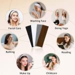 16 Pack Non-Slip Soft Yoga Headbands for Women