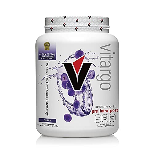 Vitargo Carbohydrate Powder | Feed Muscle Glycogen 2X Faster | 4.4 LB Grape Pre Workout & Post Workout | Carb Supplement for Recovery, Endurance, Gain Muscle Mass