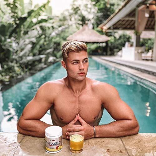 EHPlabs OxyShred Thermogenic Pre Workout Powder & Shredding Supplement - Clinically Proven Preworkout Powder with L Glutamine & Acetyl L Carnitine, Energy Boost Drink - Mango, 60 Servings