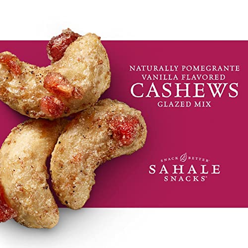 Sahale Snacks Pomegranate Vanilla Flavored Cashews Glazed Mix, 1.5 Ounces (Pack of 18)