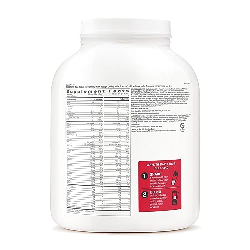 GNC Pro Performance Bulk 1340 - Strawberries and Cream, 9 Servings, Supports Muscle Energy, Recovery and Growth