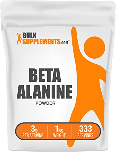 BULKSUPPLEMENTS.COM Beta Alanine Powder - Beta Alanine Pre Workout - Beta Alanine 1kg - Beta Alanine BCAA - Beta Alanine Bulk - 600mg per Serving (1 Kilogram - 2.2 lbs)