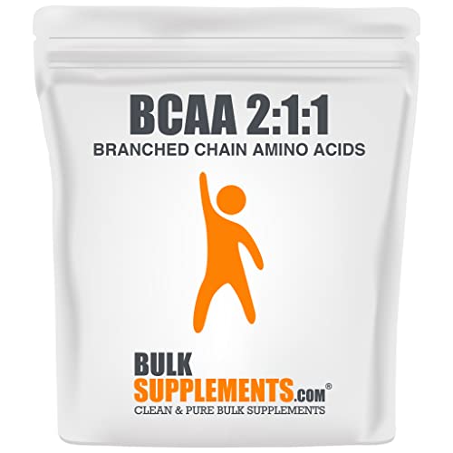 BulkSupplements.com BCAA 2:1:1 (Branched Chain Amino Acids) - BCAA Capsules - Vegan Pre Workout - BCAAS Amino Acids - Vegan BCAA (100 Vegetarian Capsules - 33 Servings)