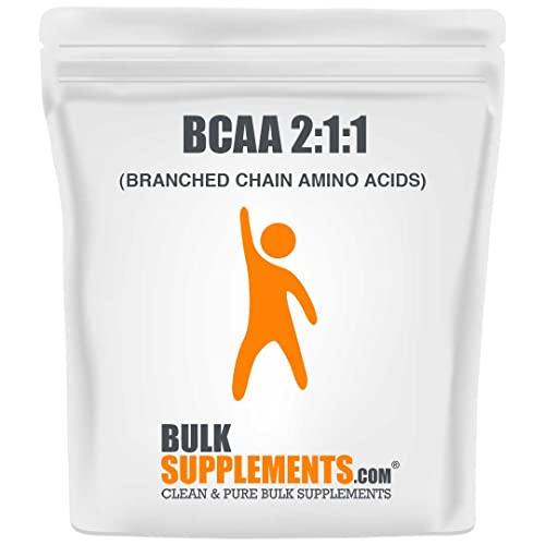 BulkSupplements.com BCAA 2:1:1 (Branched Chain Amino Acids) - BCAAS Amino Acids - Pre-Workout Powder (25 Kilograms - 55 lbs)