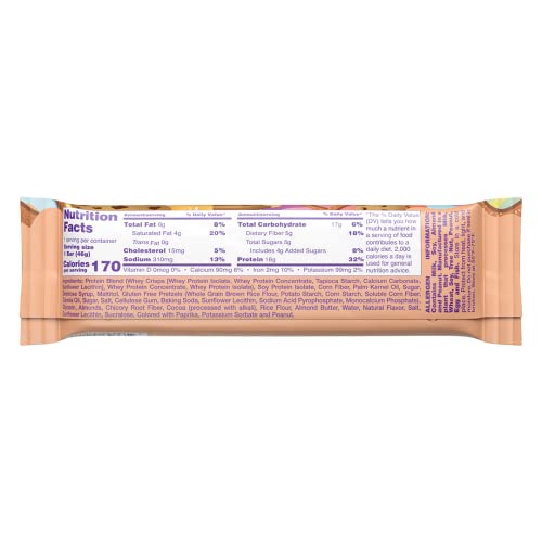 Alani Nu Fit Snack Protein Bar, Gluten-Free Bars, 16g Protein, Low-Sugar, Low-Carb, Gluten-Free, Munchies, 12 Servings