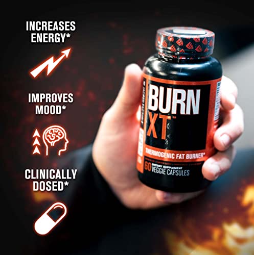 Burn-XT Thermogenic Fat Burner - Weight Loss Supplement, Appetite Suppressant, Energy Booster - Premium Fat Burning Acetyl L-Carnitine, Green Tea Extract, More - 120 Natural Veggie Diet Pills