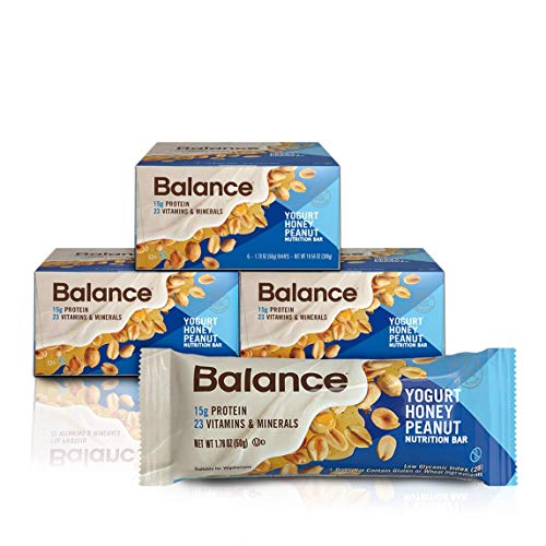 Balance Bar, Healthy Protein Snacks, Cookie Dough, with Vitamin A, Vitamin C, Vitamin D, and Zinc to Support Immune Health