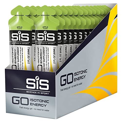 Science in Sport Isotonic Energy Gels, 22g Fast Acting Carbohydrates, Performance & Endurance Sport Nutrition for Athletes, Energy Gels for Running, Cycling, Triathlon, Apple - 2 oz - 30 Pack