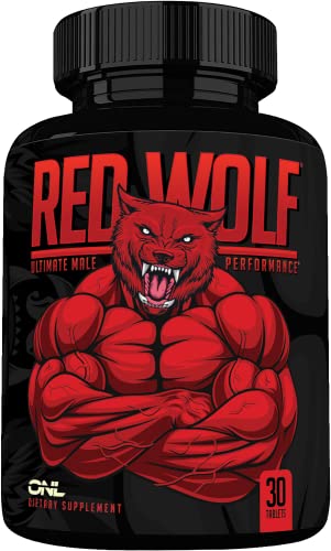 Osyris Nutrition Lab Red Wolf Performance Booster for Men - Ultimate Men’s High Potency Endurance, Drive, and Strength Booster - Supports Increased Energy Levels 30-Day Supply