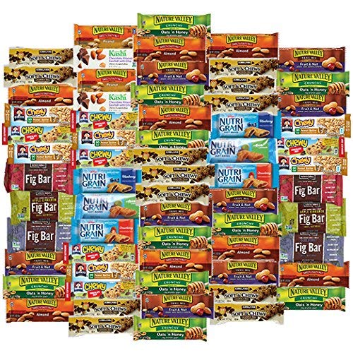 Healthy Snacks To Go (Care Package 66 Count) Healthy Mixed Snack Box & Snacks Gift Variety Pack – Arrangement for office or Home – Granola Bars