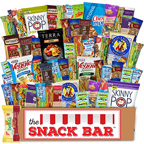 Healthy snack Care Package (52 count) A Gift crave Snack Box with a Variety of Healthy Snack Choices - Great for Office, College Military, Work, Students Holiday Gifts.