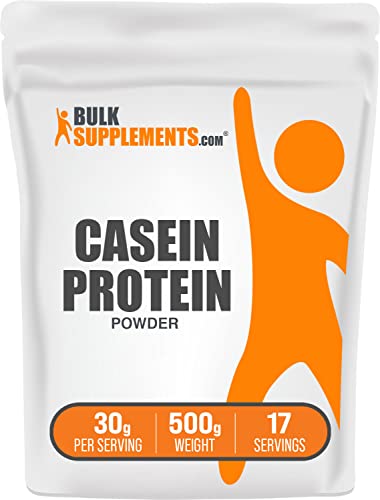 BulkSupplements.com Casein Protein Powder - Whey Casein Blend Protein Powder - Protein Powder Casein - Micellar Casein Powder - 30g per Serving, 17 Servings (500 Grams - 1.1 lbs)