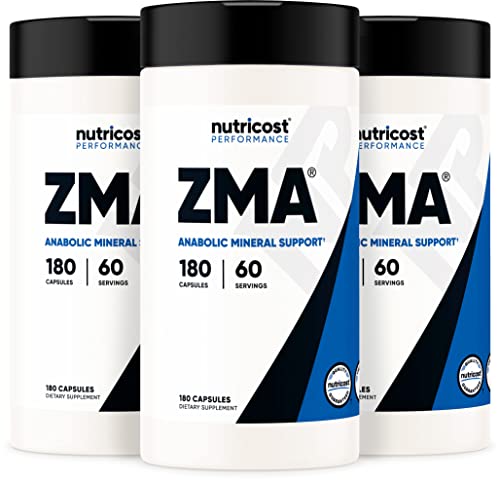 Nutricost ZMA 180 Capsules (3 Bottles)