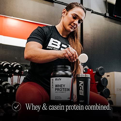 BARE PERFORMANCE NUTRITION, BPN Whey Protein Powder, Apple Pie, 25g of Protein, Excellent Taste & Low Carbohydrates, 88% Whey Protein & 12% Casein Protein, 27 Servings