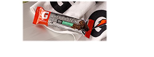 Gatorade Whey Protein Bars, Mint Chocolate Crunch, 2.8 oz bars (Pack of 12, 20g of protein per bar)