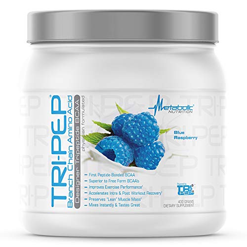 Metabolic Nutrition, TRIPEP, 100% Tri-Peptide Branch Chain Amino Acid, BCAA Powder, Pre Intra Post Workout Supplement, 400 Grams (40 Servings)
