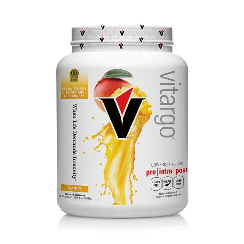 Vitargo Carbohydrate Powder | Feed Muscle Glycogen 2X Faster | 4.4 LB Mango Pre Workout & Post Workout | Carb Supplement for Recovery, Endurance, Gain Muscle Mass