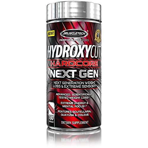 Hydroxycut Hardcore Next Gen, Scientifically Tested Weight Loss and Energy, Weight Loss Supplement,