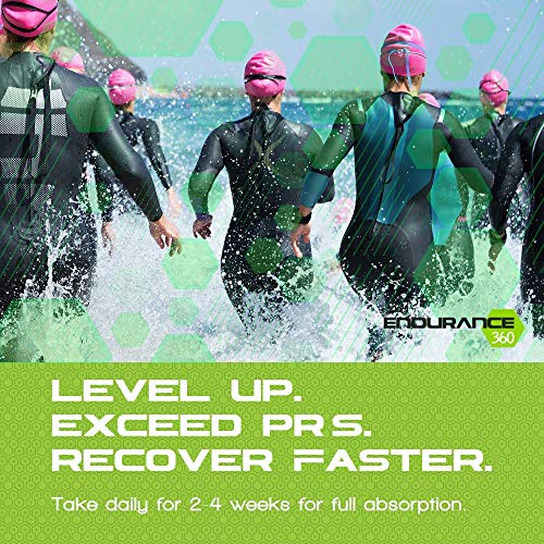 Endurance360 Complete - Improve Endurance, VO2 Max, Prevent Muscle Cramps, Includes Electrolytes and Aminos. Bottle with 120 Capsules.